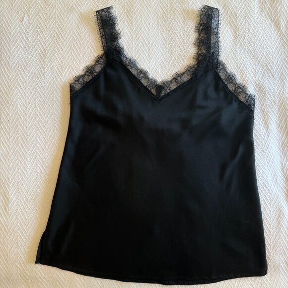St John Lace Tank Silk & Spandex blend Size M - Picture 2 of 6